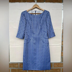 Lourdes Chávez blue print dress size 10